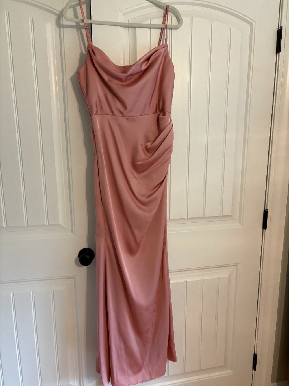 Azazie Marzia Satin Stretch Dress Rosette